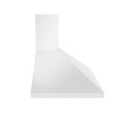 Ancona WPPW430 Wall-Mounted Classic Pyramid Style Convertible Range Hood, 30-Inch, White N6