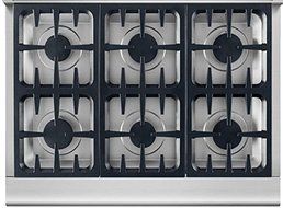 DCS RDV2366N 36" Professional Series Dual Fuel Freestanding Range in Stainless Steel N2