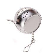 Stainless Steel Teapot Tea Infuser Strainer w/ Tray N2