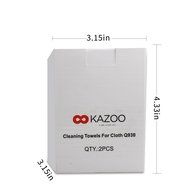 Kazoo Replacement Microfiber Cleaning Cloths for Steam Cleaner Use, White(2-Pack) N6