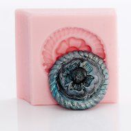 Floral Western Concho Silicone Mold Chocolate, Fondant, Candy, Mints, Resin, Clay, Flexible and Easy to Use. N7