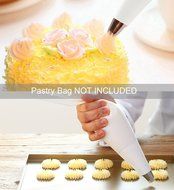 GDEALER Cake Decorating Tips Sets Professional 26-Pack Icing Tip Set Tools Kits Stainless Steel, with 2 Reusable... N3