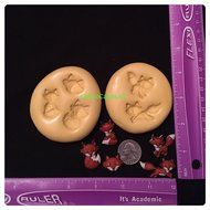 FOX Fondant Mold Set Chocolate Candy Gumpaste Soap Resin Clay