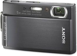 Sony Cybershot DSCT300/B 10.1MP Digital Camera with 5x Optical Zoom with Super Steady Shot (Black) N5