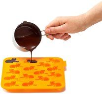 Siliconezone My Animals Collection 6.9" Non-Stick Silicone Panda Chocolate Mold, Green N27