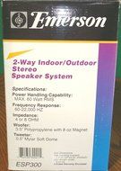 Emerson 2-way Indoor/Outdoor Stereo Speaker System N2