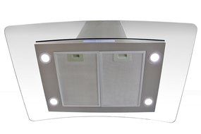 Gracelove 30" Stainless Steel Tempered Glass LED Display Touch Control Panel Island Mount Kitchen Vent Cooking... N3