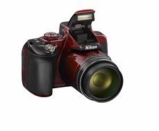 Nikon COOLPIX P600 16.1MP Optical 60x NIKKOR 921K LCD Full HD Wi-Fi Red - International Version (No Warranty) N4