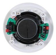 6-1/2inch Single Point Stereo Ceiling Speaker - 50w Rms Rubber Surround Micro Perforated Grill