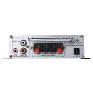 Robolife USB Kentiger HY - 502S 2CH Bluetooth Hi-Fi Super Bass Output Power Amplifier with Remote Controller Blue N4