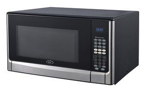 Oster OGYZ1604VS 1100W Inverter/Sensor Microwave Oven, 1.6 cu. ft., Stainless Steel/Black