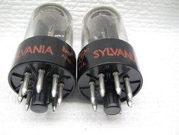 Sylvania 6sn7 GTB Very Low Noise NOS PLATINUM MATCHED PAIR GREEN PRINT ,NOT RUSSIAN/CHINESE RE-ISSUE