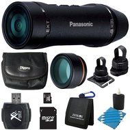 Panasonic A1 Ultra-Light HD Action Camera (Black) HX-A1MK Bundle includes A1 HD Action Camera, 32GB MicroSD Memory...