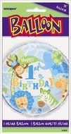 Blue Safari First Birthday Cupcake Kit for 24 N16