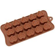 Freshware CB-604BR 16-Cavity Silicone Christmas Tree, Ornament and Star Chocolate, Candy and Gummy Mold N2