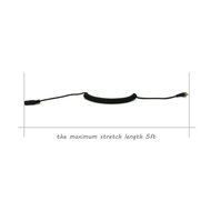 Coiled 3.5mm Jack Audio Cable - Riipoo 5 Feet 90 Degree Angle 3 Pole TRS 3.5mm Male to Female Stereo Jack Audio... N2