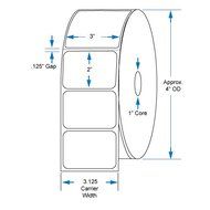 800530-205 Compatible KENCO&reg; Brand 3 inch x 2 inch with perf Direct Thermal Labels to fit Eltron or Zebra Printers...