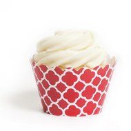 Dress My Cupcake Lavender Spanish Tile Cupcake Wrappers, Set of 12 N5