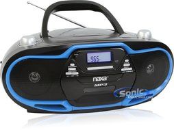 Exclusive Naxa NPB-257 Portable MP3/CD Player, AM/FM Stereo Radio &amp; USB Input- Blue By NAXA