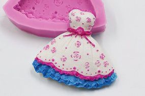 GogoForward Wedding Dress Fondant Mold Silicone Cake Decorating Craft N6