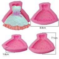 GogoForward Wedding Dress Fondant Mold Silicone Cake Decorating Craft N7