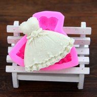 GogoForward Wedding Dress Fondant Mold Silicone Cake Decorating Craft N8