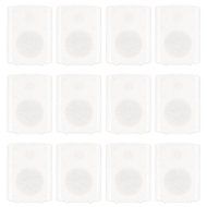 Theater Solutions TS425ODW Indoor or Outdoor Speakers Weatherproof Mountable White 6 Pair Pack N2
