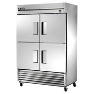 True TS-49F-4 Reach In Freezer 54" 2 Section 4 Solid Half Height Doors