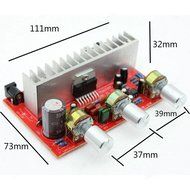 Qianson AC/DC 12V TDA7377 35W x2 Digital Audio Power Amplifier Board 2.0 Channel Treble Bass Stereo Amp Board