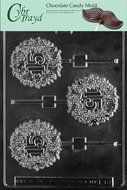 Cybrtrayd L018 15th Lolly Chocolate Candy Mold with Exclusive Cybrtrayd Copyrighted Chocolate Molding Instructions
