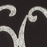 60 Cake Topper for 60th Birthday or Anniversary Silver Party Supplies Decoration Ideas N4