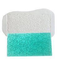 Mikiso Imprint Mat Set Gumpaste Flower deisgn Press Mold Fondant Cake Embosser for Cupcake Top Decoration Color... N3