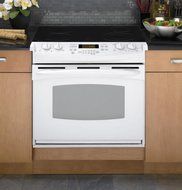 GE PD900DPWW Profile 30" White Electric Smoothtop Range