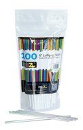 LolliZ Sturdy, Fun, Food Safe 6&quot; Lollipop Sticks. Count of 100 comes in re-sealable bag