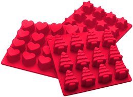 StarPack Premium Silicone Christmas Candy Molds (3 Pack) Perfect for Holiday Candies, Chocolates, Soap, Gummies...