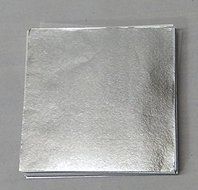 4&quot; x 4&quot; Silver Confectionery Foil Wrappers Candy Wrappers Candy Making Supplies