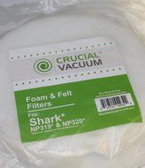 Crucial Vacuum Shark Navigator Lift-Around Portable NP319 and NP320 Foam and Felt Filters, Part # XFF318 N2