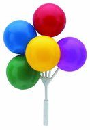 Balloon Bouquet Cluster Cake Topper Decorative Picks - 3 pcs N2