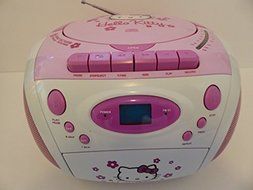 KT2028B SANRIO Hello Kitty Compact Disc and Cassete Player/recorder with AM, FM &amp; FM/stereo N2