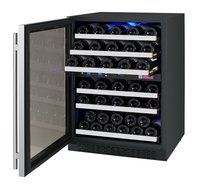 Allavino FlexCount VSWR56-2SSLN - 56 Bottle Dual Zone Wine Refrigerator with Left Hinge