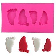 HT BAKEWARE | Baby Feet Silicone Mold