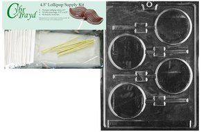 Cybrtrayd M011 Plain Lolly Miscellaneous Chocolate Candy Mold N2