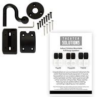 Theater Solutions TS6ODB Indoor or Outdoor 6.5" Speakers Weatherproof Mountable Black 4 Pair Pack N4