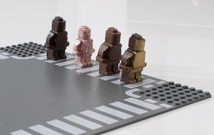 Candy Molds for making LEGO bricks and figures by Merchant Smile. Complete Set: 3 special molds for chocolate,...