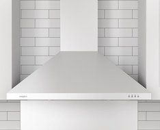 Ancona WPPW430 Wall-Mounted Classic Pyramid Style Convertible Range Hood, 30-Inch, White N10