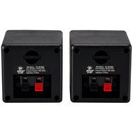 PYLE HOME PCB3BK 3" 100-Watt Mini-Cube Bookshelf Speakers (Black)