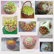 Russian Piping Tips Set | Reusable Cake Decorating Icing Supplies | 10 Disposable Large Frosting Pastry Bags &amp;... N7