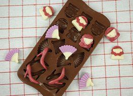 MIREN Non-stick Silicone Candy Molds, Chocolate Molds, Pastry Making Mold,Ice Cube Tray, Soap Molds, Cake Baking... N5