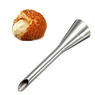 1Pcs Cream Icing Piping Nozzle Tip Stainless Steel Long Russian Puff Nozzle Tip Set Decorating Tool Pastry Decor N5