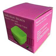 12 Green Silicone Baking Cups For Baking Cupcakes, Muffins, Mini Cakes Set by Dalysfort Stores Easy To Clean N3